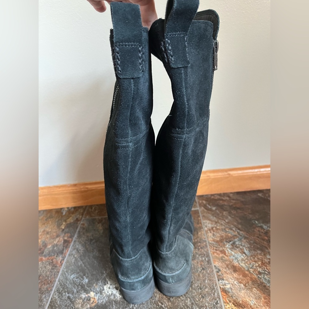 Women’s UGG Sorensen black suede tall zipper waterproof classic  boots. Size 9.5 - Picture 5 of 16